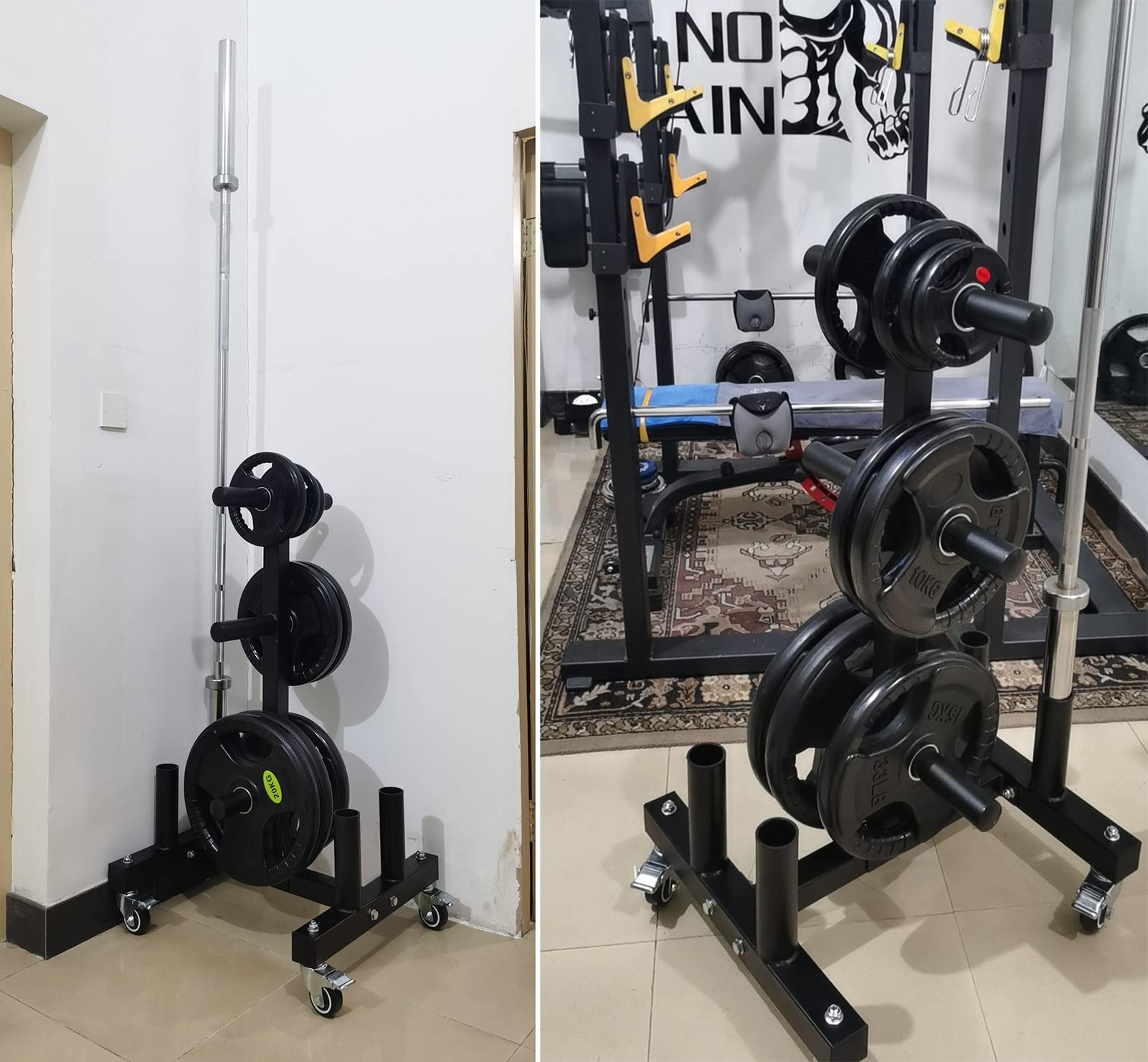 Amazon.co.jp: プレートラック ホームジム用のモバイル大型ラック