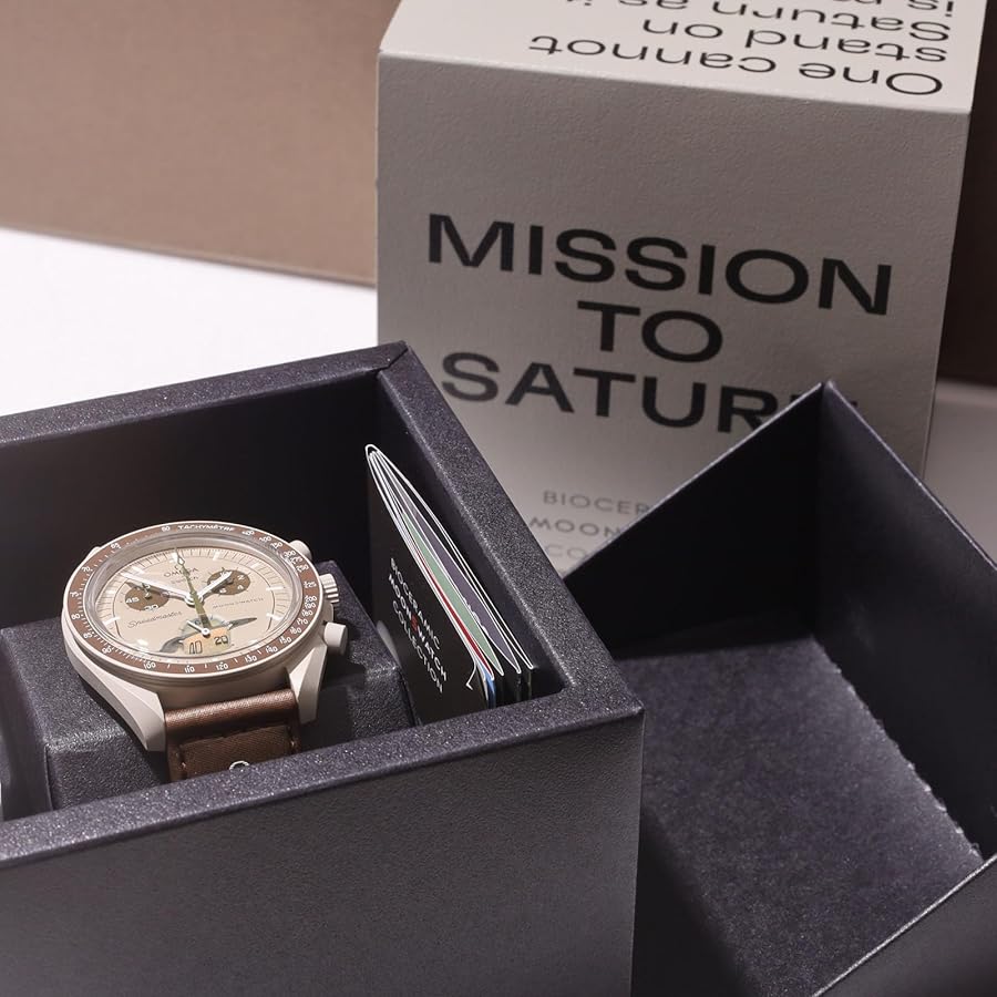 Amazon.co.jp: OMEGA × SWATCH ラッピング付き Mission to Saturn 正規