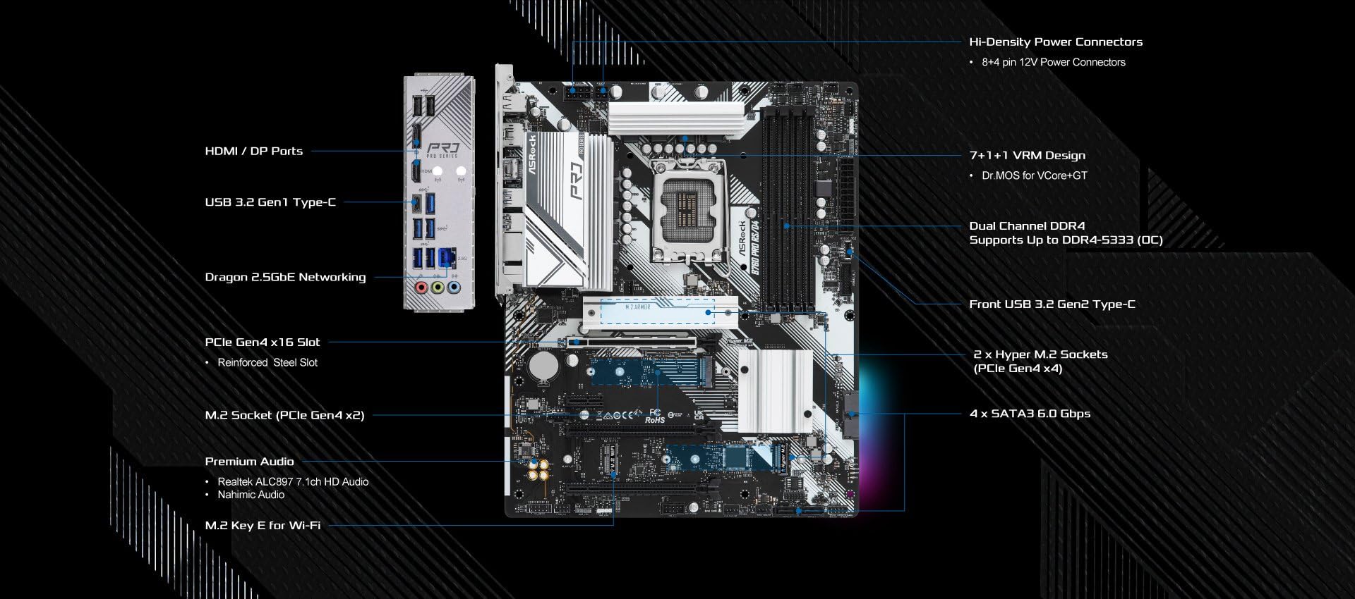 Amazon | ASRock マザーボード B760 Pro RS/D4 Intel 第12世代 ・ 13