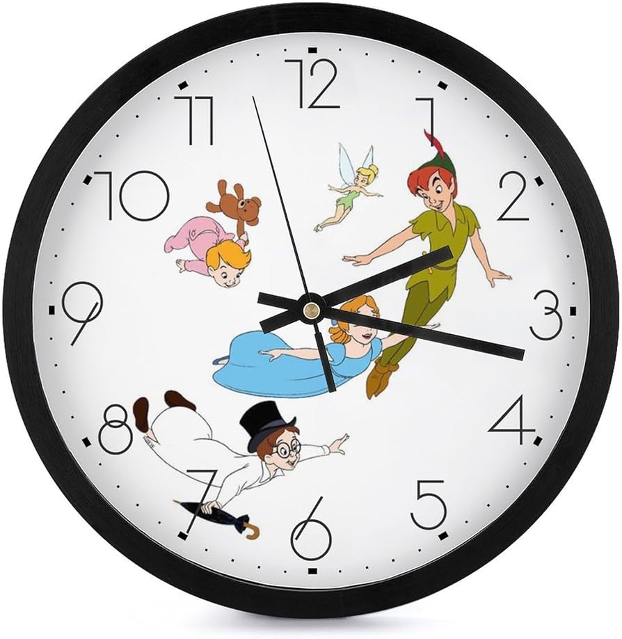 Amazon.co.jp: ピーター・パン 掛け時計 おしゃれ 北欧 壁掛け時計