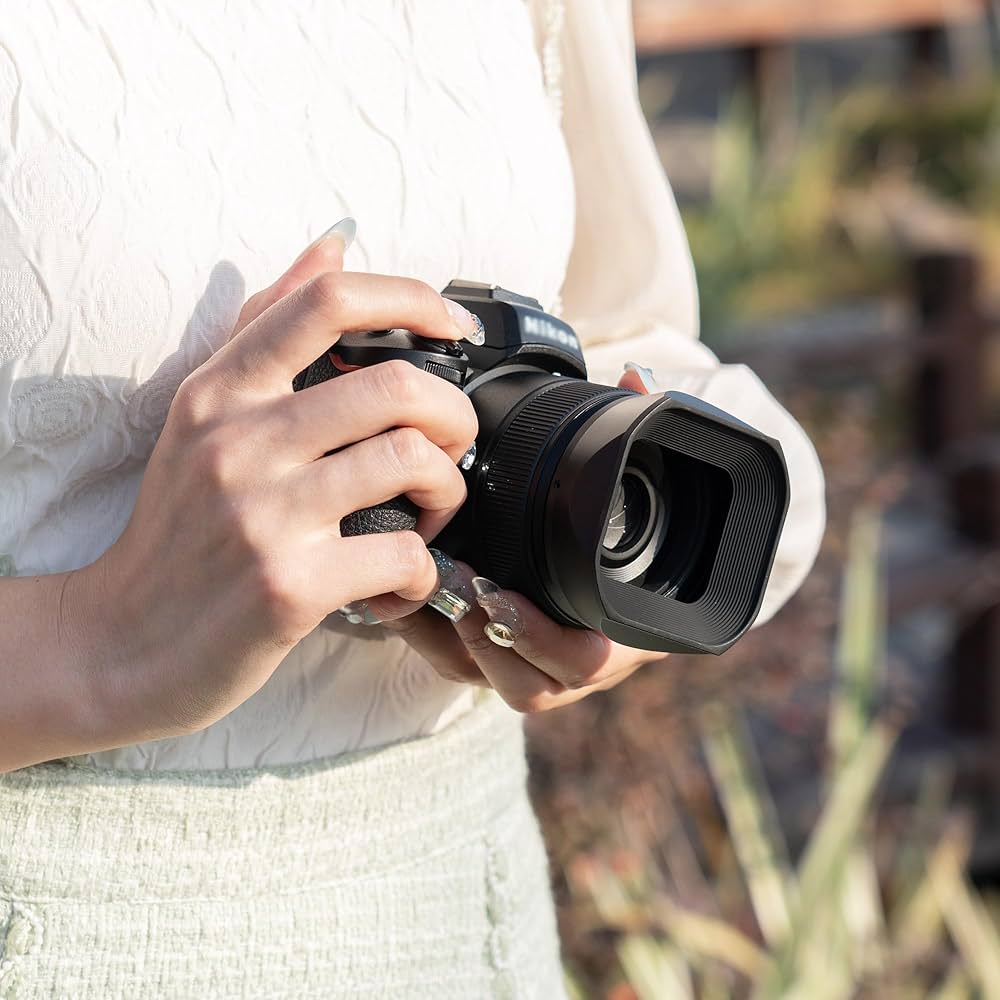 Amazon | JJC メタル 正方形 レンズフード + フードキャップ Nikon