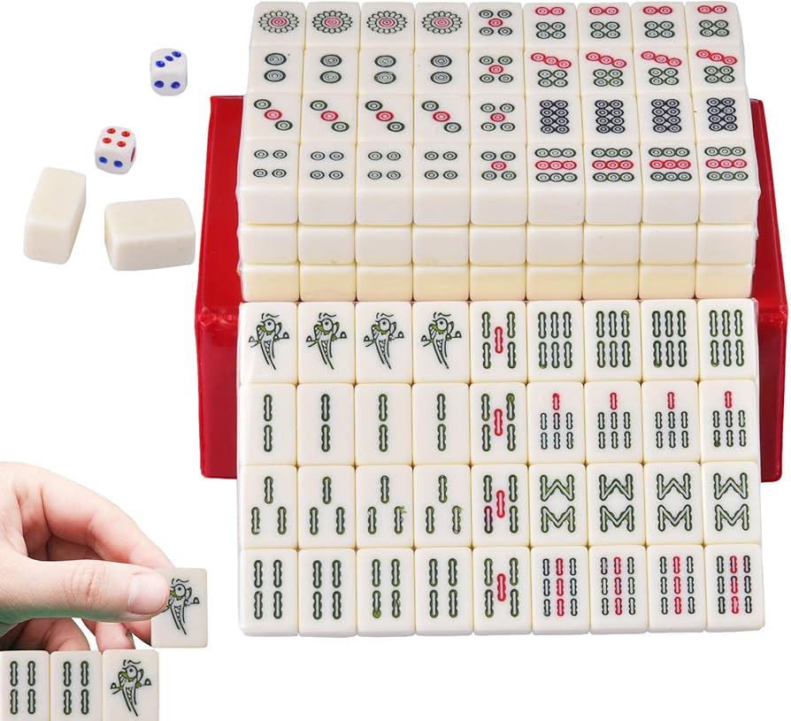 Amazon.co.jp: 麻雀牌 マージャン牌 麻雀セット | 144 ミニ麻雀牌