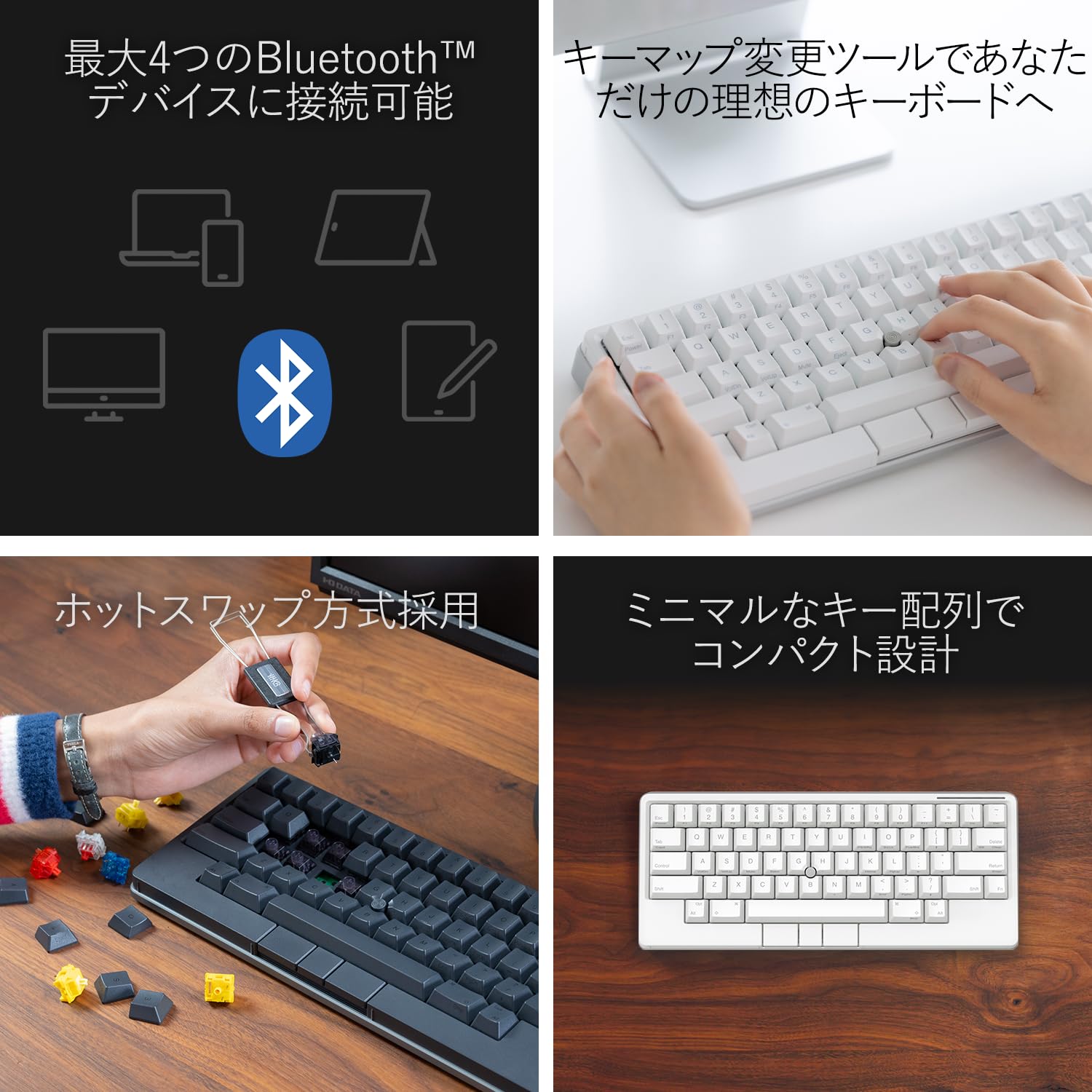 Amazon | PFU キーボード HHKB Studio 英語配列／雪 （ポインティング