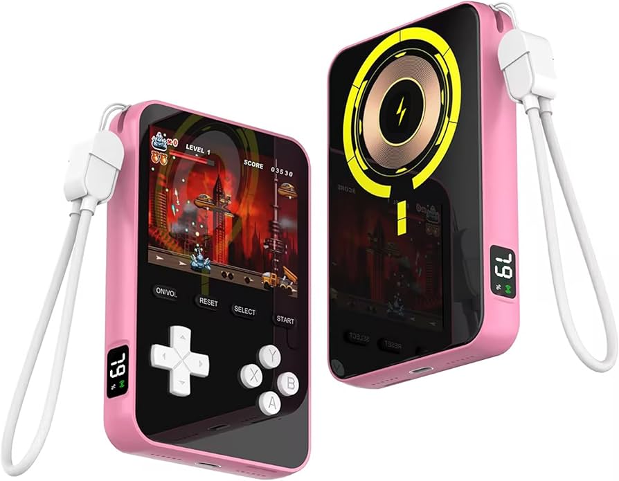 Amazon | モバイルBOY 遊べるモバイルバッテリー 300種類レトロ風