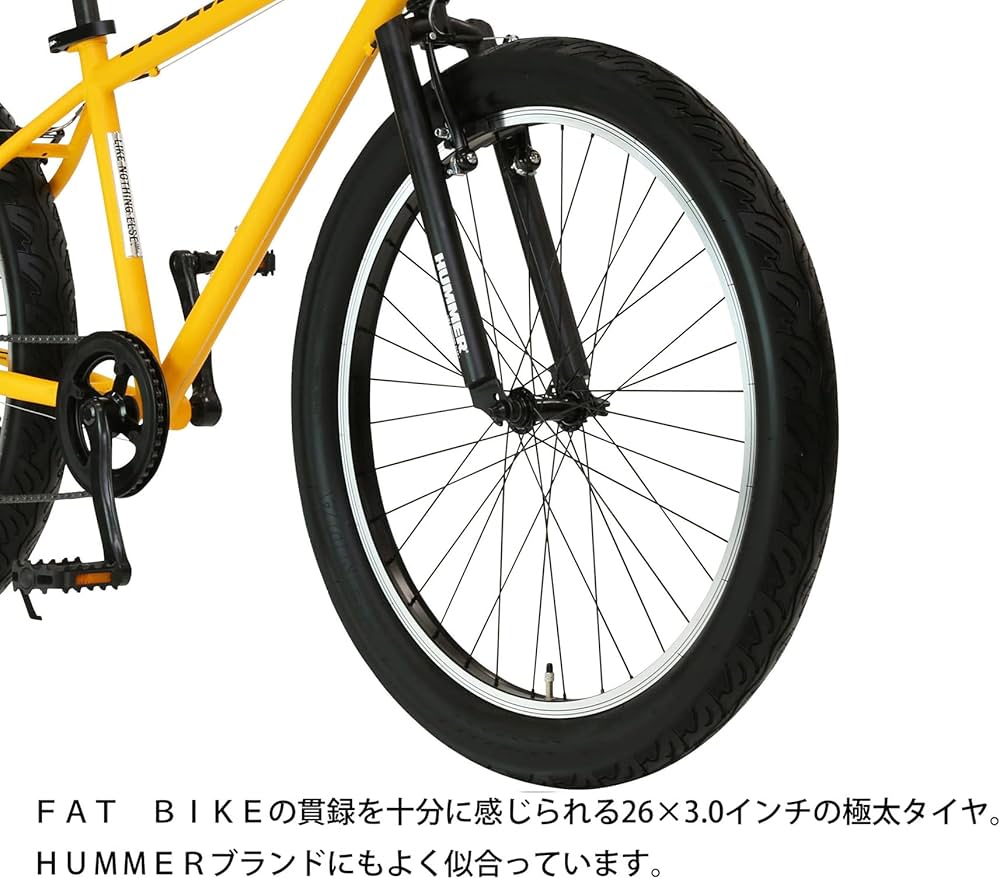 Amazon | HUMMER(ハマー) マウンテンバイク 26インチ FAT BIKE TANK3.0