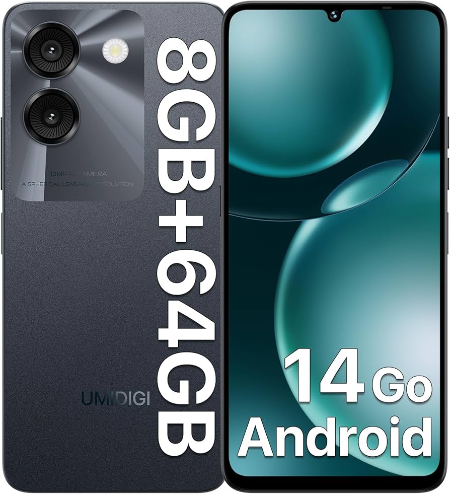 Amazon | UMIDIGI G9A simフリー スマホ 本体 8GB RAM+64GB ROM/1TB