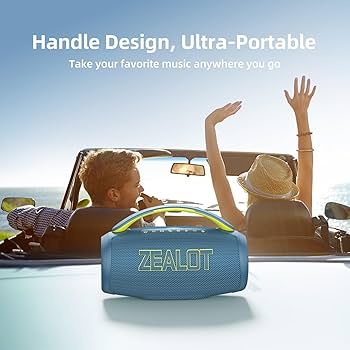 Amazon.com: ZEALOT Portable Bluetooth Speaker, 80W Peak Waterproof