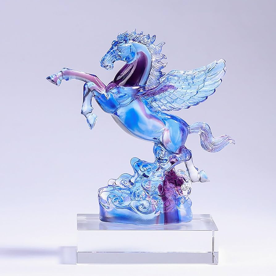 Amazon.co.jp: 馬の置物像ホームデコレーション、ユニークな手作り