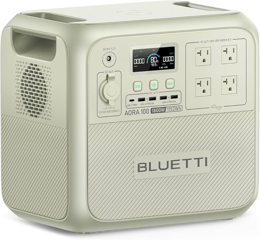 Amazon.co.jp: BLUETTI ポータブル電源 AORA 100 1152Wh 大容量 1800W