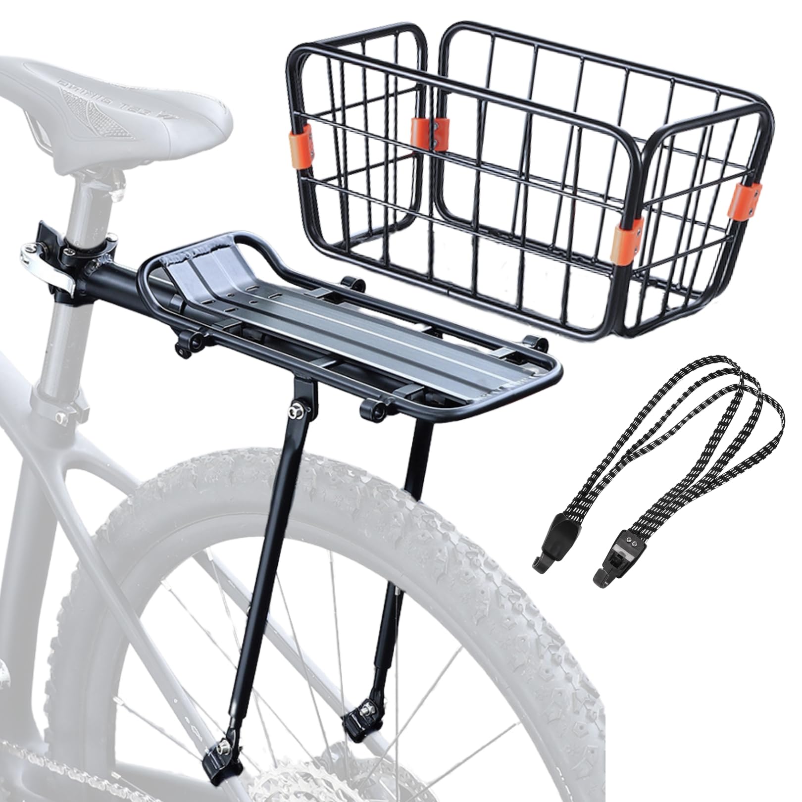 Amazon | VEROMAN 自転車 3way キャリア 荷台 カゴ 付き リア パニア