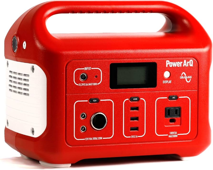 Amazon.co.jp: SmartTap ポータブル電源 PowerArQ レッド (626Wh