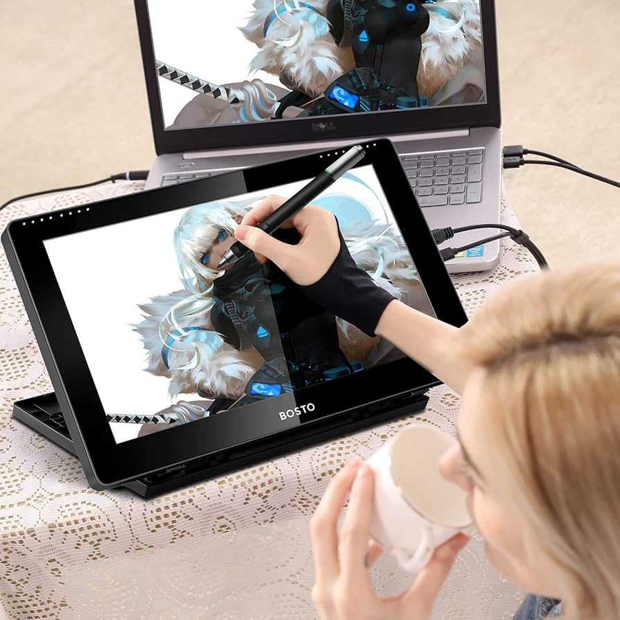 Amazon.co.jp: BOSTO 液タブ 液晶ペンタブレット 15.6インチ フル