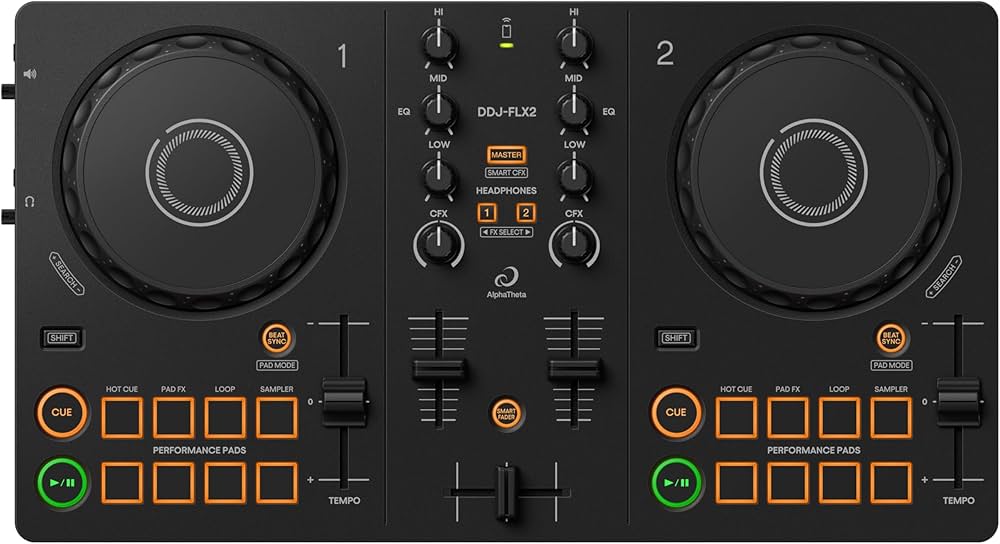 Amazon.com: Pioneer DJ AlphaTheta DDJ-FLX2 Compact 2-Channel DJ