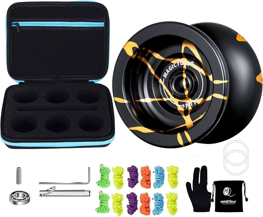 Amazon.com: Professional Metal Yoyo N11 Black Gold, Unresponsive