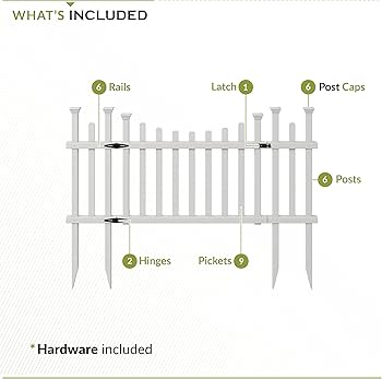 Amazon.com : 2.5ft H x 5.1ft W (1 Gate) No Dig Zippity Madison