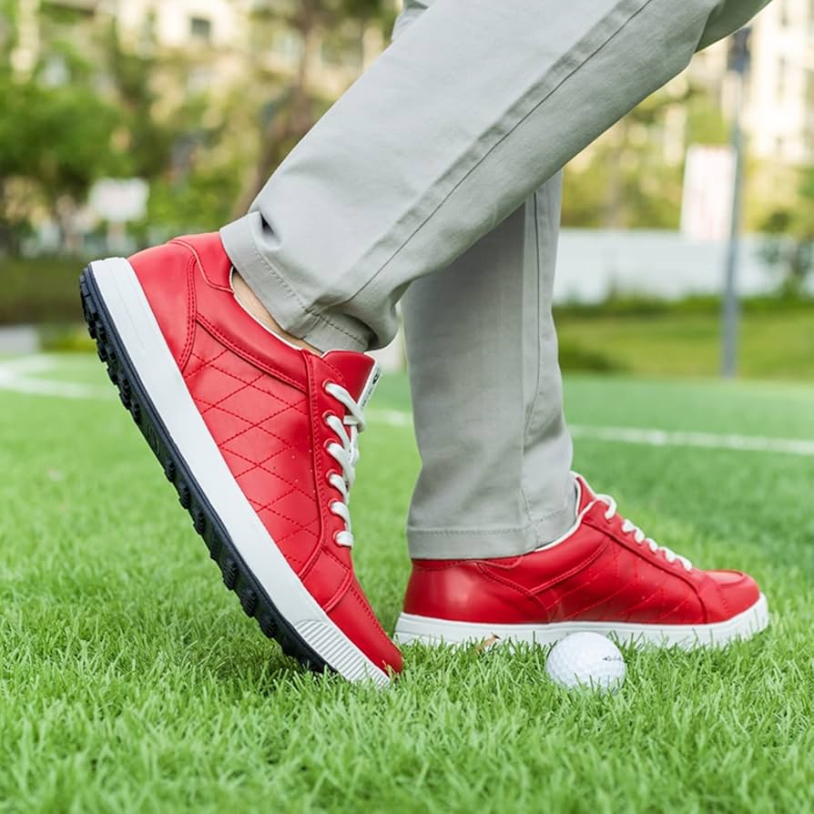 Amazon.co.jp: 男性用スパイクレスゴルフシューズ、防水ゴルフ