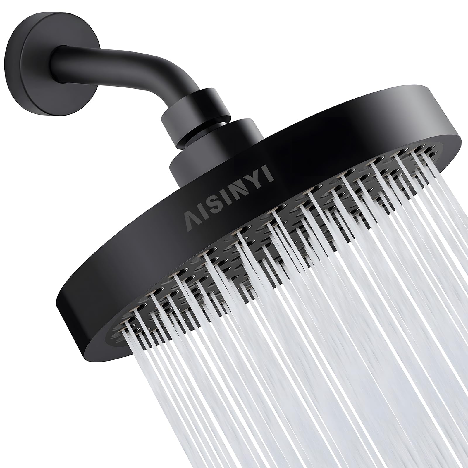 AISINYI High Pressure Rainfall Shower Head, 6 Inches Luxury Modern