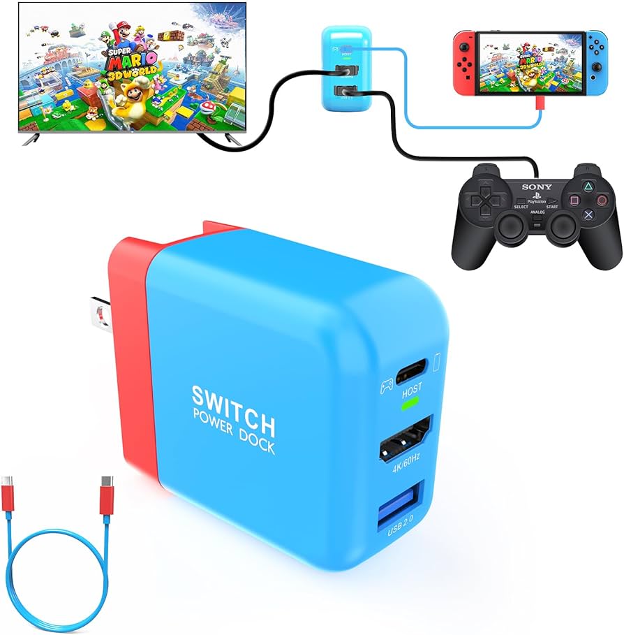 Amazon.co.jp: TreasLin 新型3in1多機 switchドック USB-c充電器 HDMI