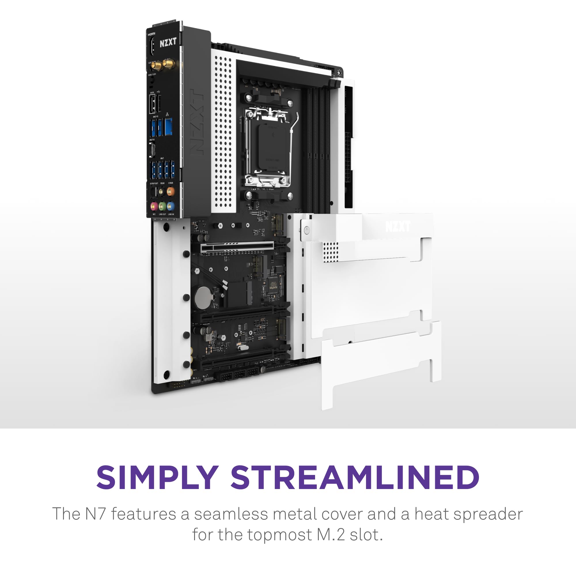 Amazon | NZXT N7 B650E ATXマザーボード White [AMD B650チップセット