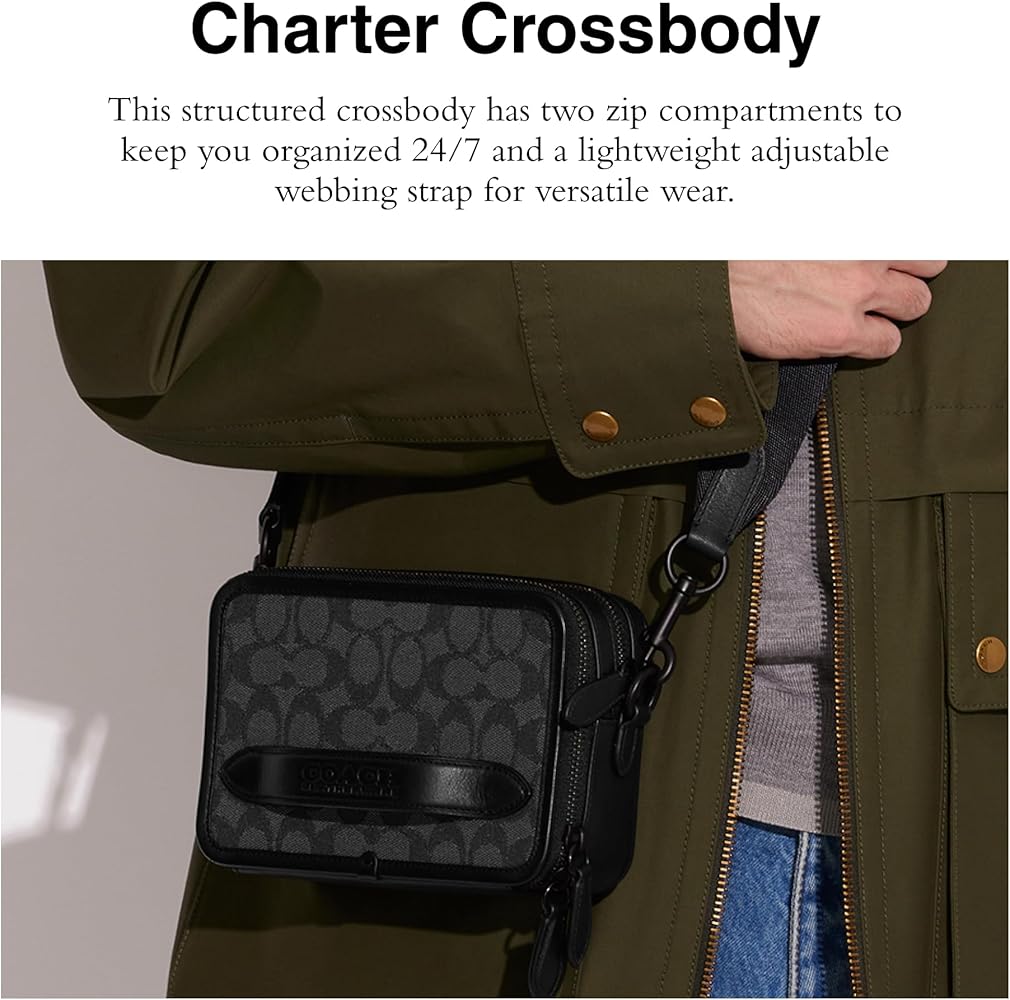 Amazon | コーチチャータークロスボディ シグネチャージャカード