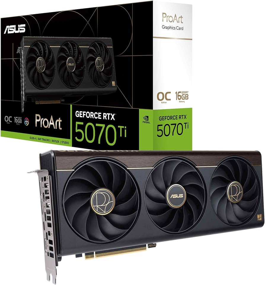 Amazon.com: ASUS ProArt GeForce RTX™ 5070 Ti OC Edition Graphics