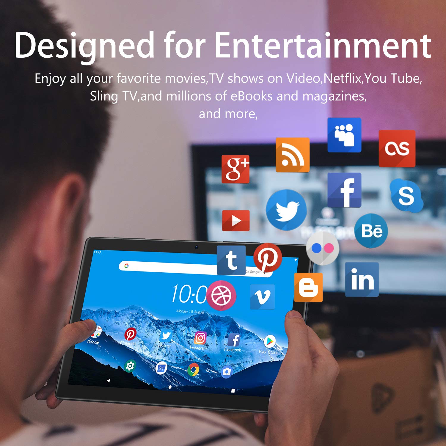 Amazon.com : PRITOM Android Tablet 10 inch, M10, 64GB Android