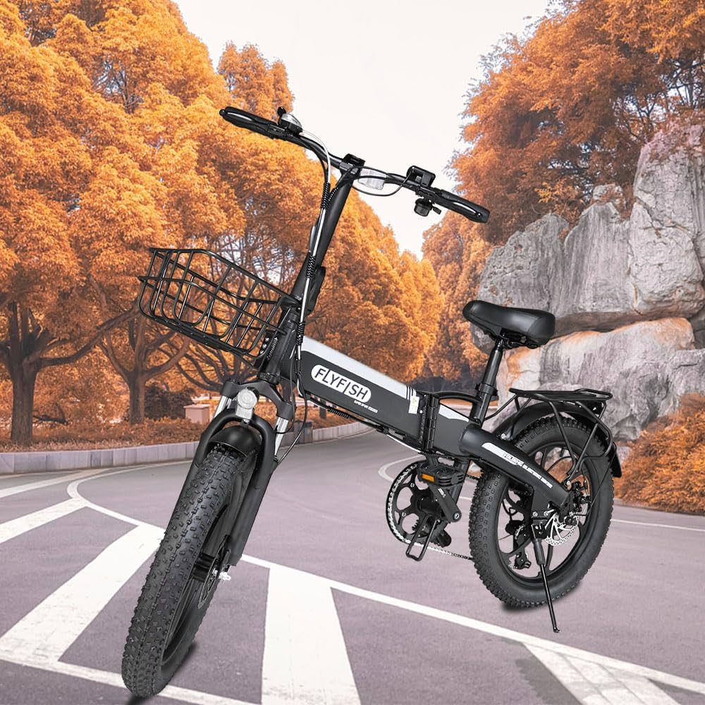 Amazon | FLY FISH 電動アシスト自転車 折りたたみ 型式認定 20インチ