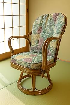 Amazon.co.jp: 大竹産業 ラタンチェア 籐の椅子 木製 ブラウン