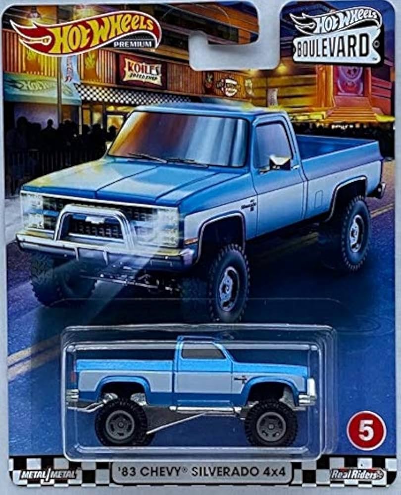 Amazon | Hot Wheels 2020 Boulevard Series 83 Chevy Silverado 4x4