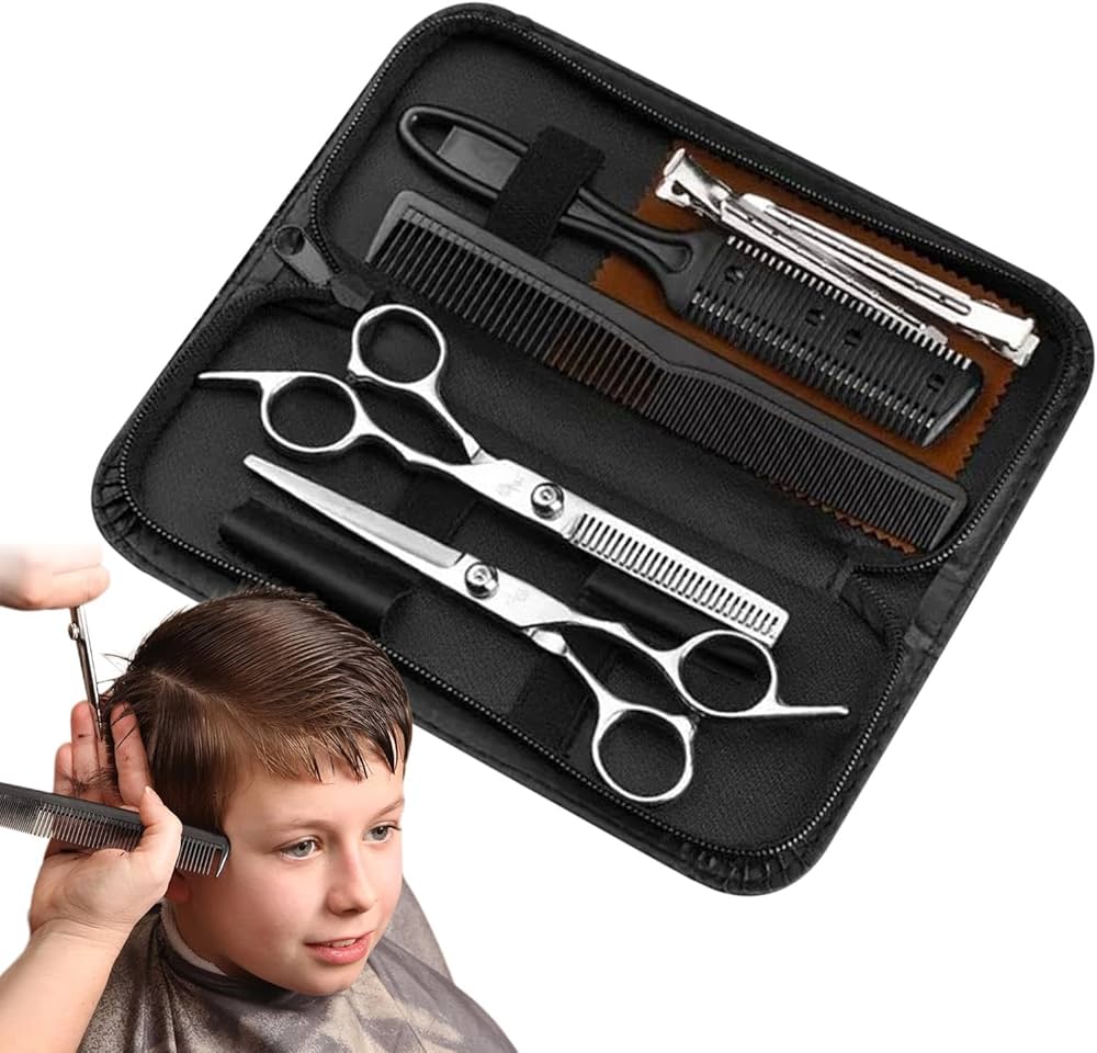 Amazon.co.jp: Kezvmhy 理髪ツールセット、ヘアカットはさみはさみ