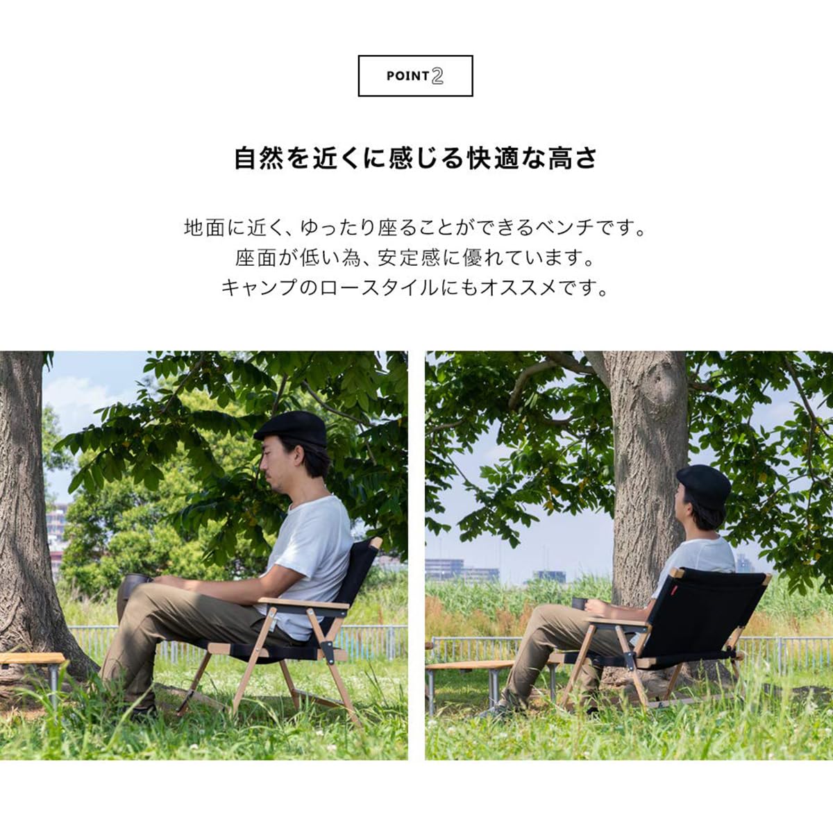 Amazon.co.jp: FIELDOOR 折りたたみベンチ クラシックベンチ キャンプ