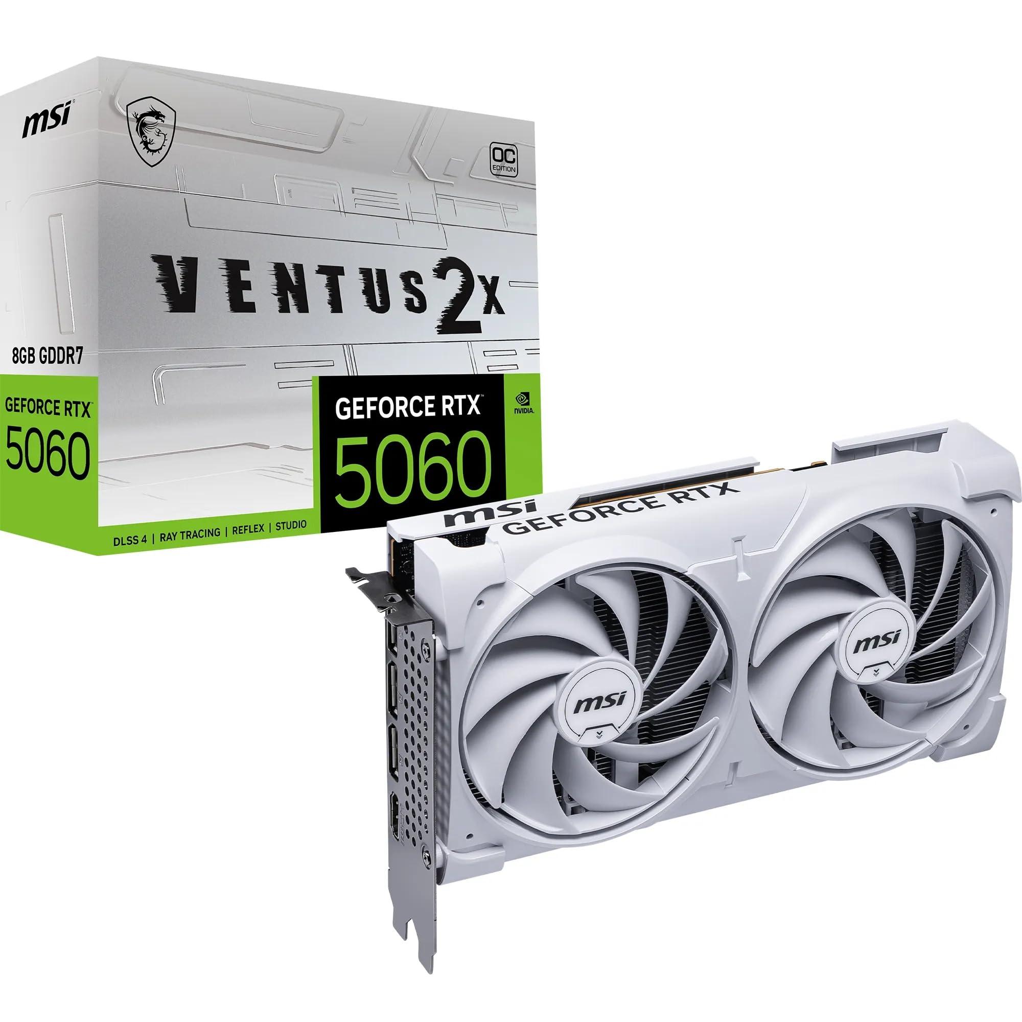 Amazon | MSI GeForce RTX 5060 8G VENTUS 2X OC WHITE グラフィックス