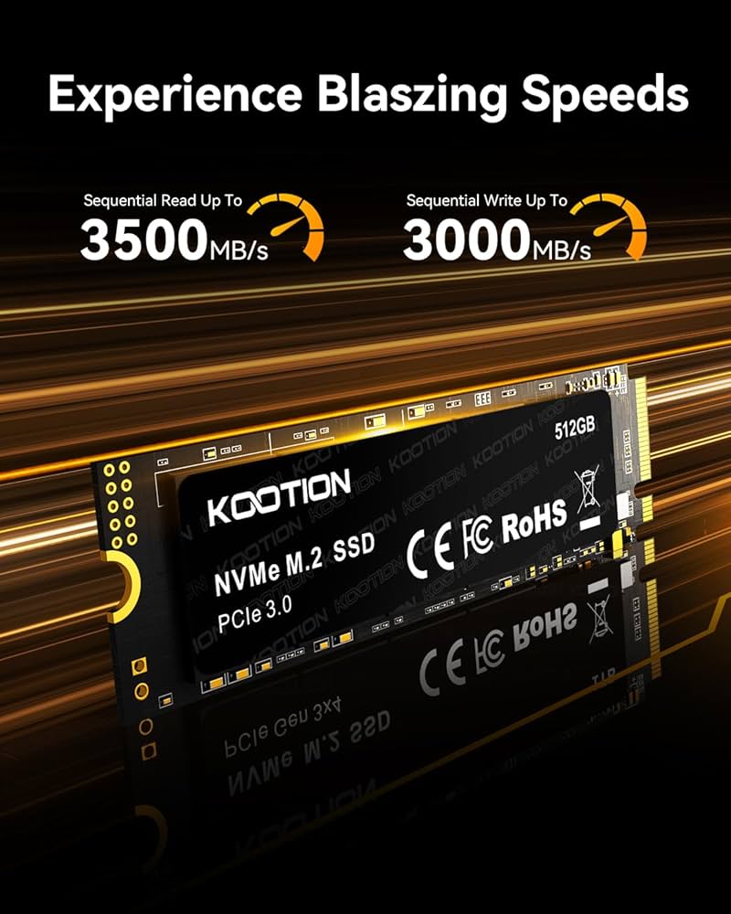 Amazon.com: KOOTION 512GB PCIe 3.0 M.2 Internal Solid State Drive