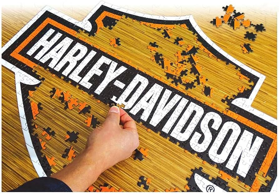 Amazon.com: Harley-Davidson® Bar & Shield Logo Shaped Puzzle - 571