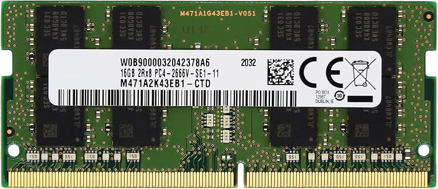 Sam Original 16GB (1x16GB) DDR4 2666MHz PC4-21300 SODIMM 2Rx8 CL19