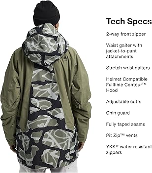 Burton Men's Reserve 2-Layer Insulated Jacket – Waterproof Winter