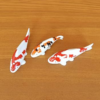 Amazon.co.jp: 鯉 置物 インテリア 飾り物 陶器 かわいい 小さな置物