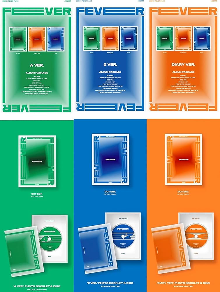 Amazon.com: Genie Music ATEEZ - Zero : Fever Part.3 [Random ver