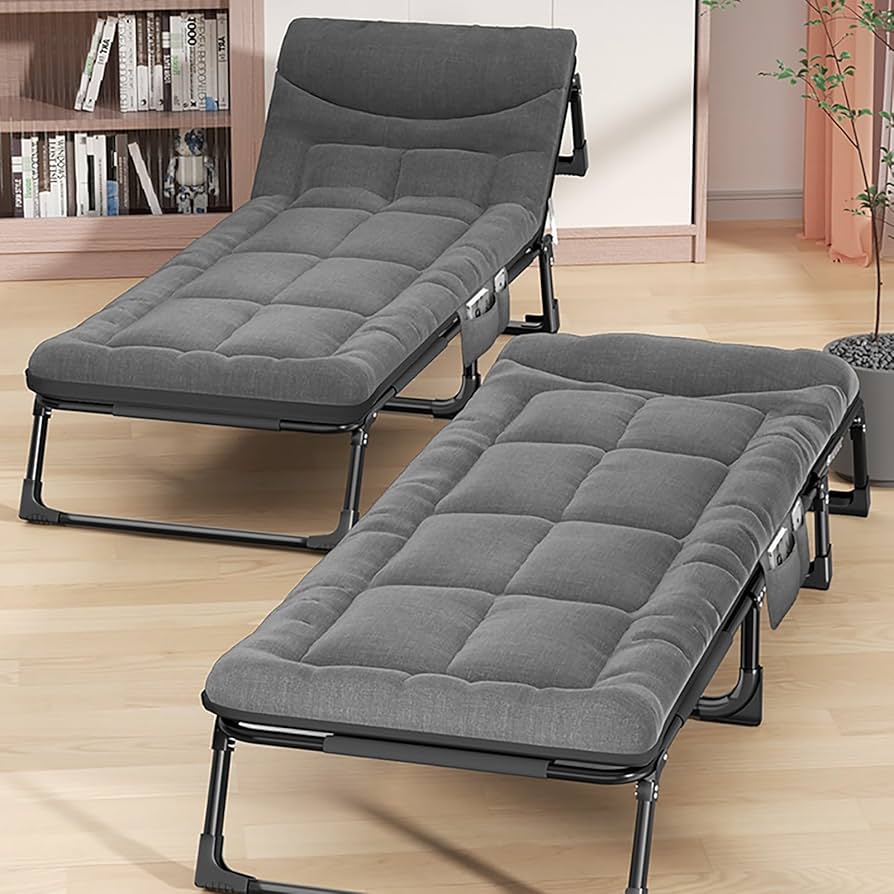 Amazon.com: Folding Bed Guest Bed With Mattress, Portable Single