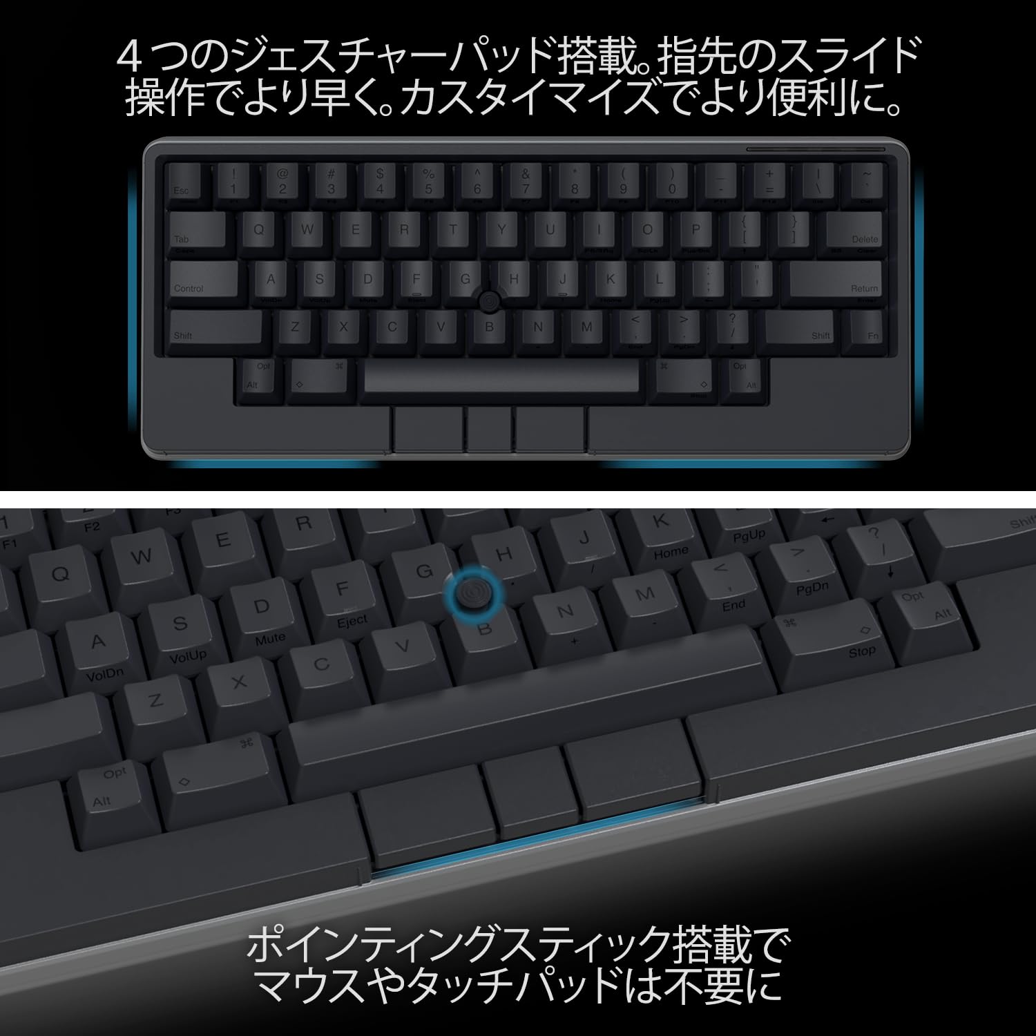Amazon | PFU キーボード HHKB Studio 英語配列／墨 （ポインティング