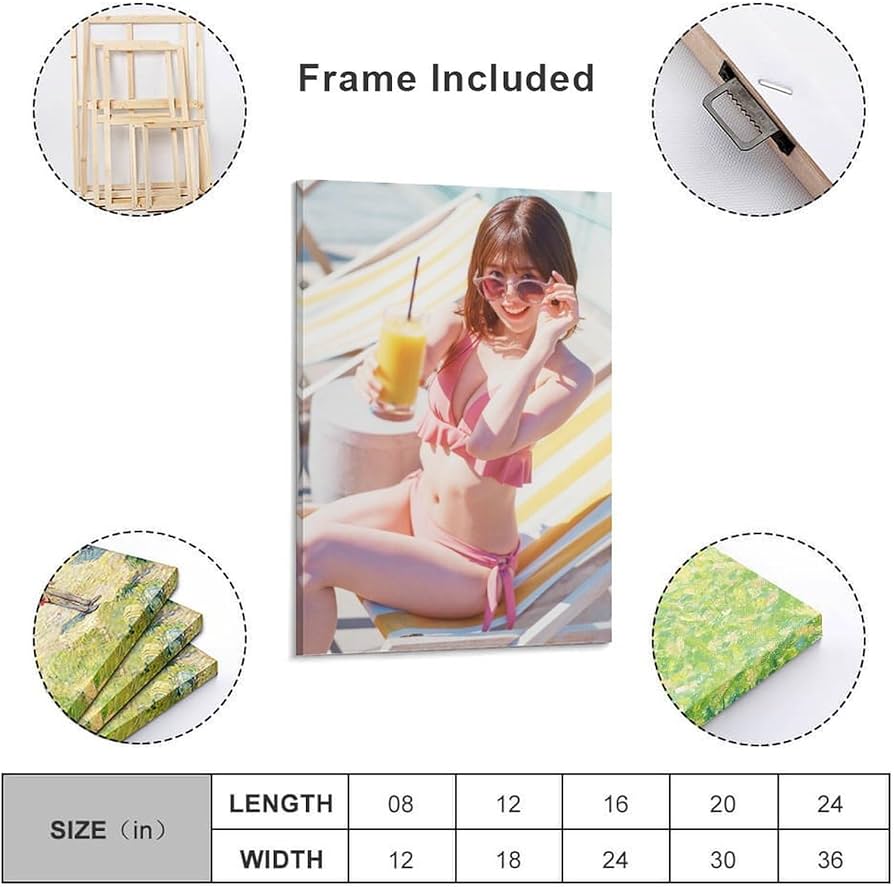 Amazon.co.jp: 松田 好花 水着 写真 ポスター キャンバス ポスター