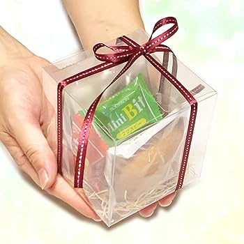 Amazon | TOMOTHY ギフトボックス 透明 9×9×9cm クリアボックス
