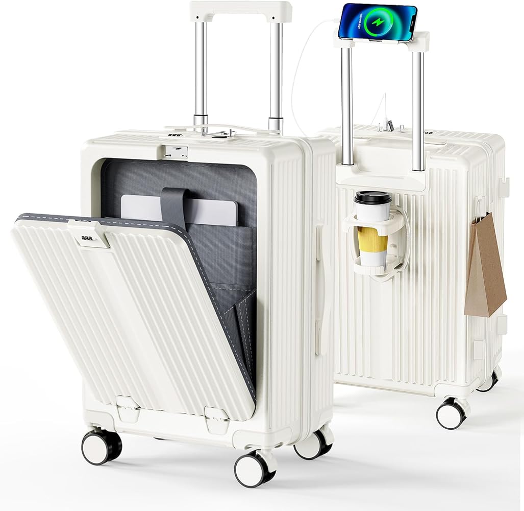 Amazon.co.jp: [EnjoyNest] スーツケース フロントオープン キャリー