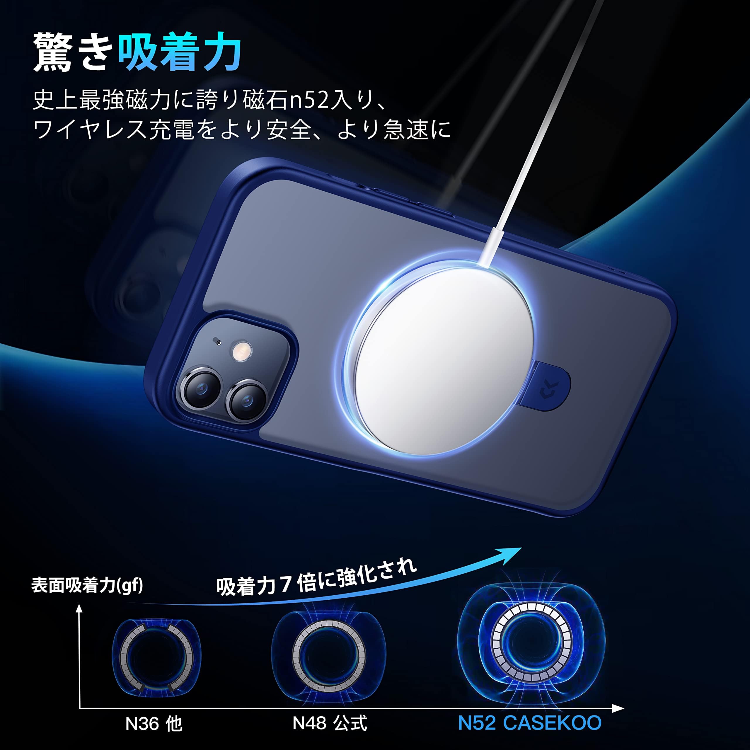 Amazon.co.jp: 【2024必見！4in1多機能満載】CASEKOO iPhone12 / 12Pro