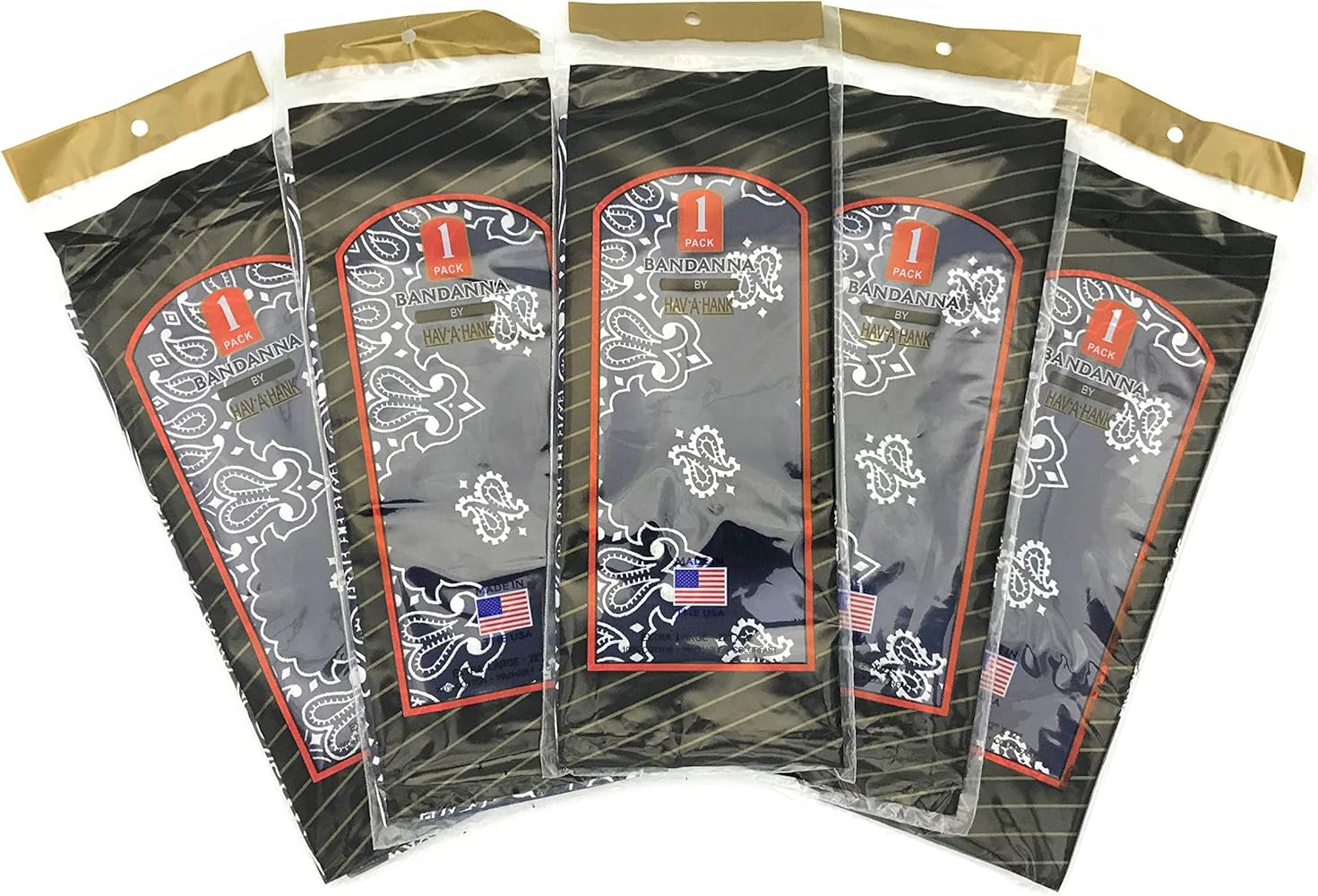 HAV-A-HANK Genuine MADE IN USA Bandanna Handkerchief 22 in Extra