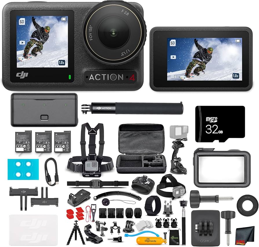 Amazon.com : DJI Osmo Action 4 Camera Adventure Combo - Waterproof