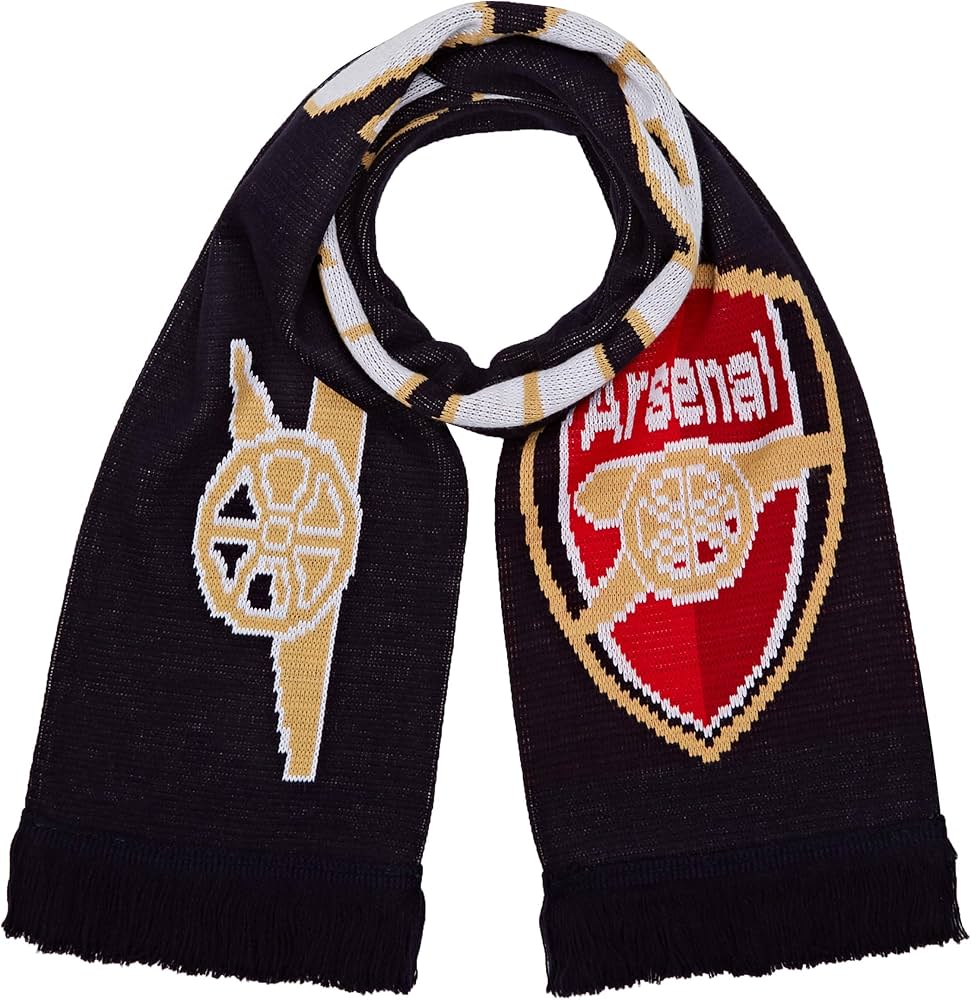Amazon | アーセナル FC ガナーズ マフラー ネイビー | Arsenal