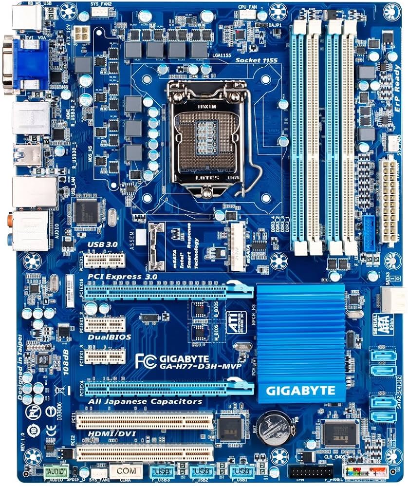 Amazon | GIGABYTE intel H77 LGA1155 Micro ATX VirtuMVP GA-H77-D3H