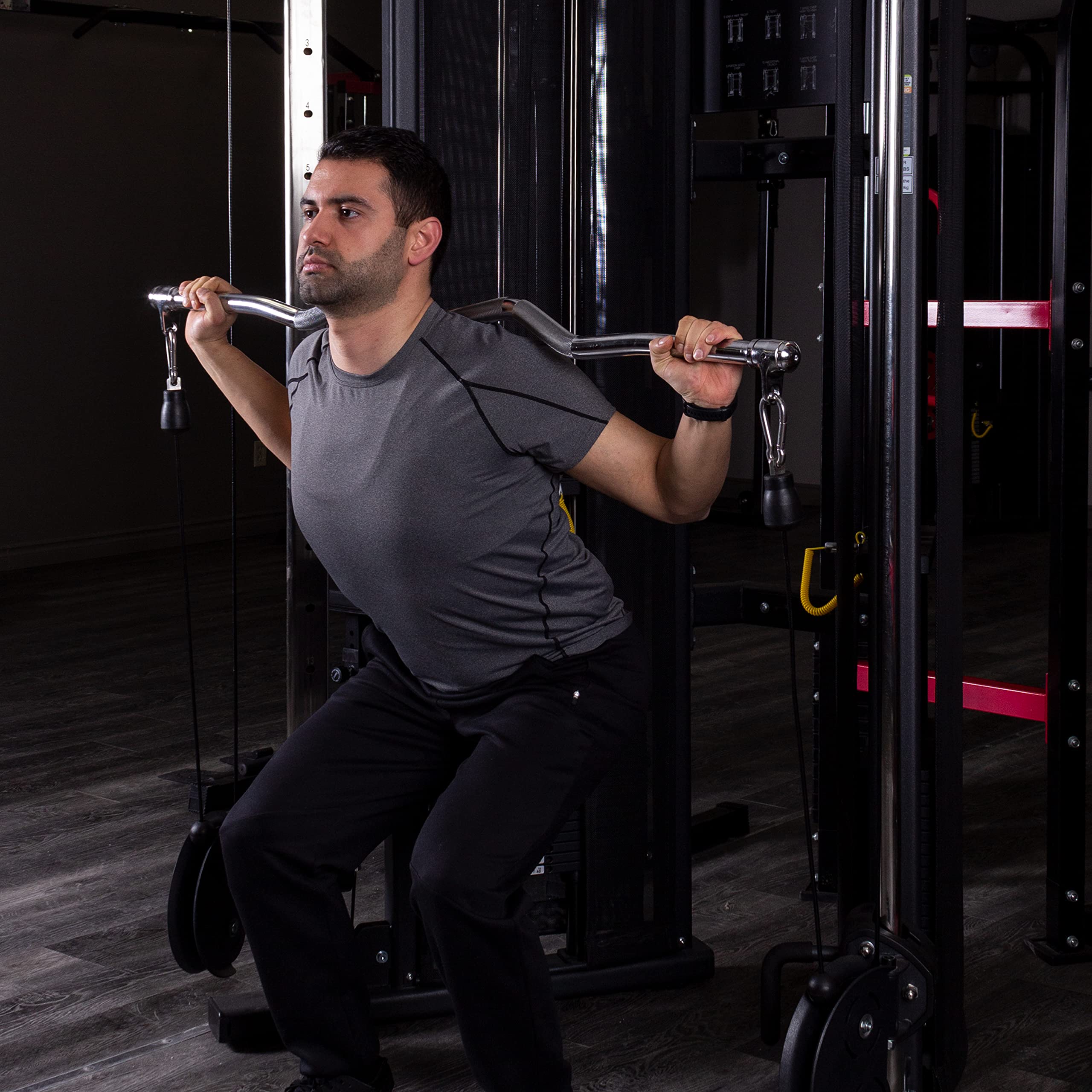 Amazon | AmStaff Fitness 多目的EZカールバー ダブルフック (EZ Curl