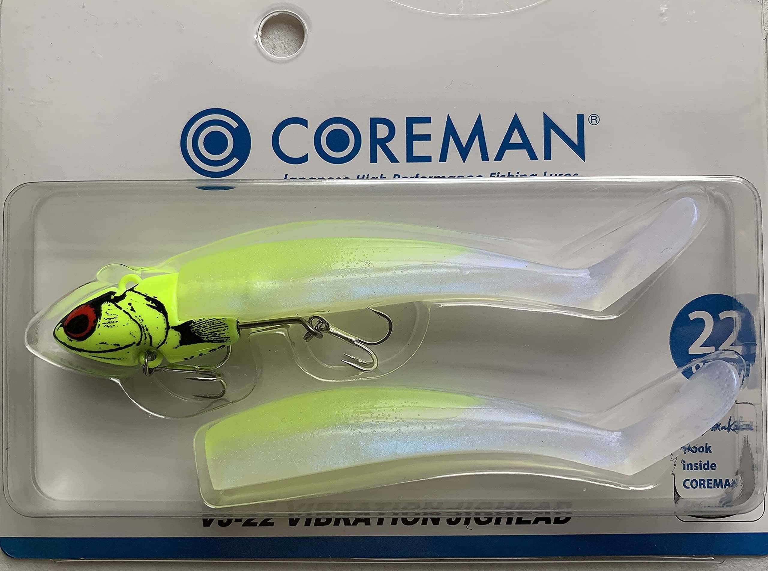 Amazon.co.jp: コアマン ワーム VJ-22 バイブレーションジグヘッド